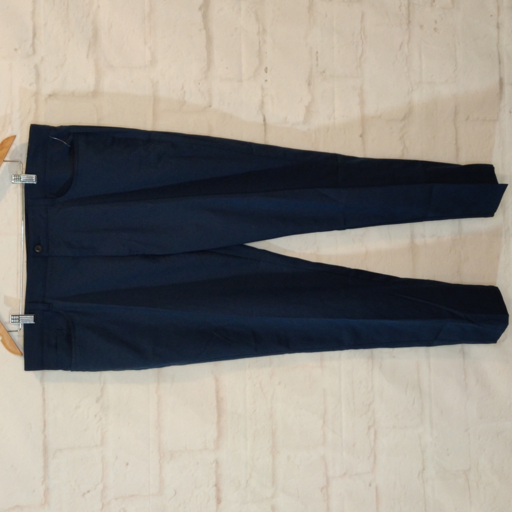 PGA Tour Motionflux 360 Navy Blue Gold Pants 38 x 30
